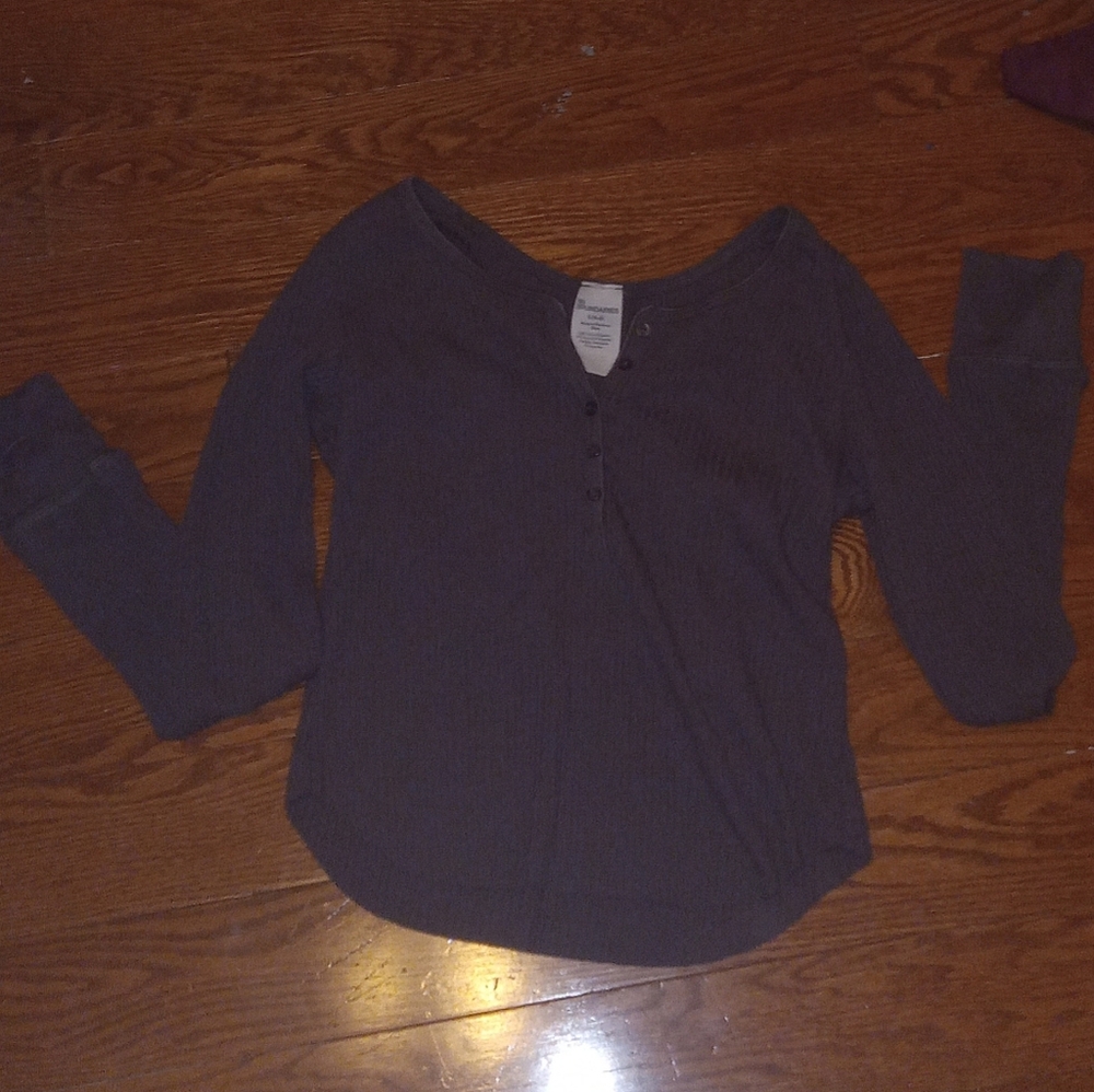 No Boundaries Dark Gray Long Sleeve Tee